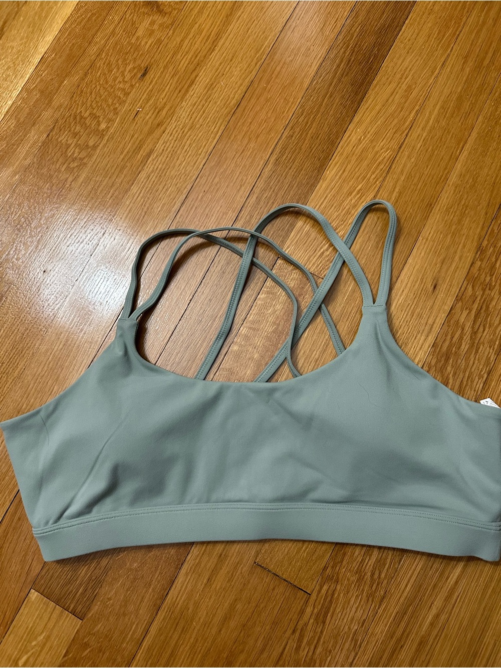 YITTY Light Sage Strappy Sports Bra XL
